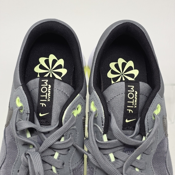 Nike Air Max Motif Big Kid's Size 6Y Shoe DH9388-005 Smoke Grey/Barely Volt New - Picture 9 of 10